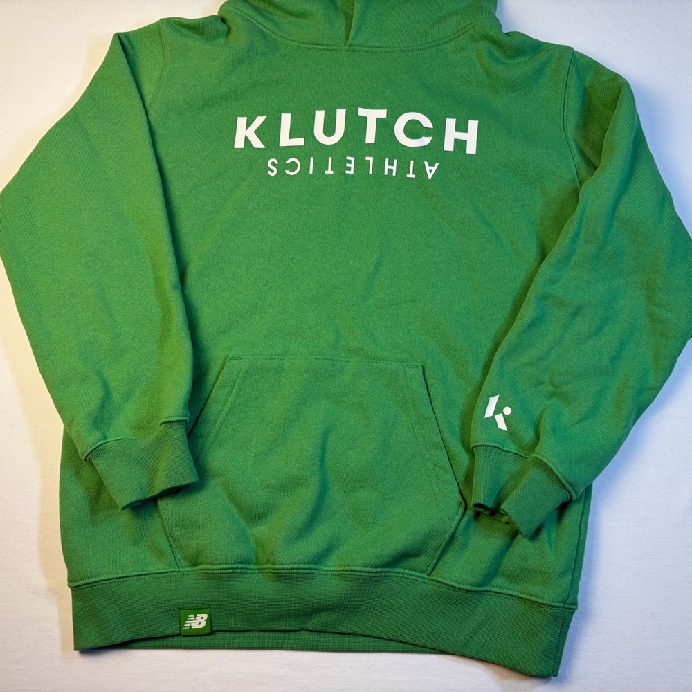 NWOT New Balance Green Klutch athletics Youth Hoodie size xl